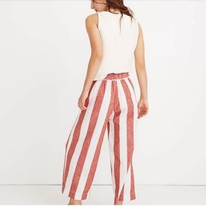 Madewell Linen Huston Cropped Pants